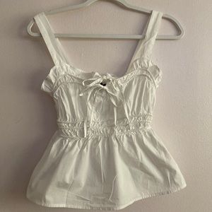 Primark White Peplum Top